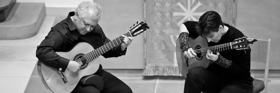 Duo performance in concert